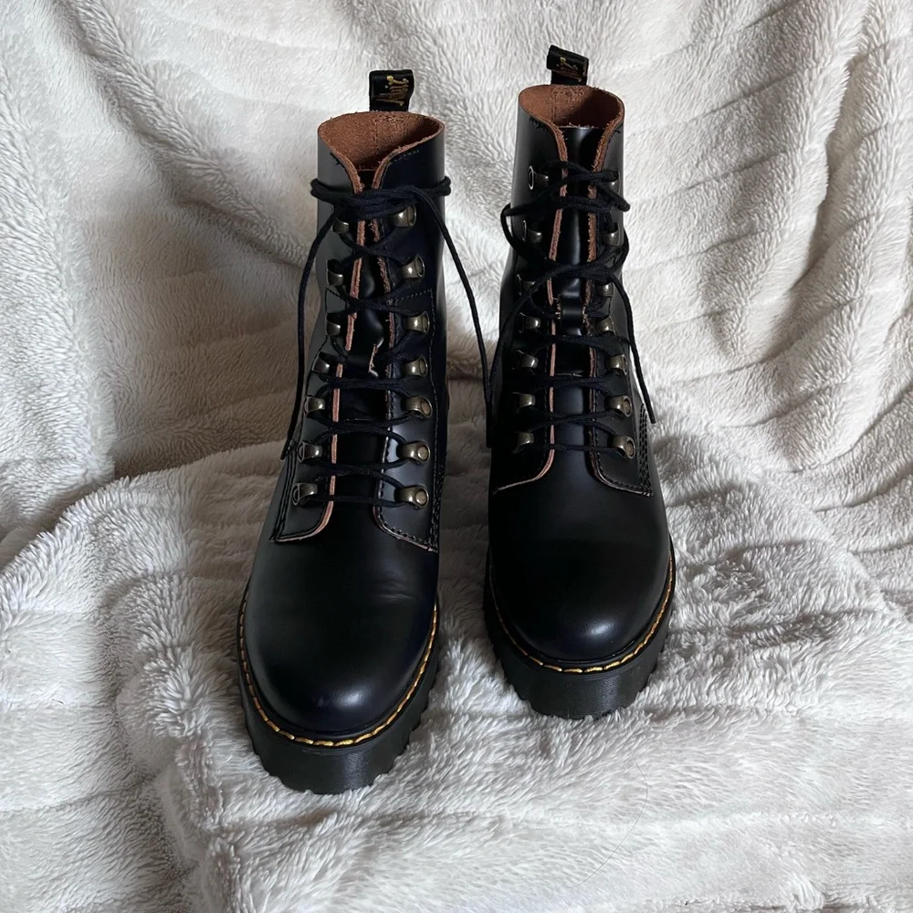 Dr. Martens Leona Boot, Color Black, Size US 8, Only Worn Once. - Picture 10 of 13